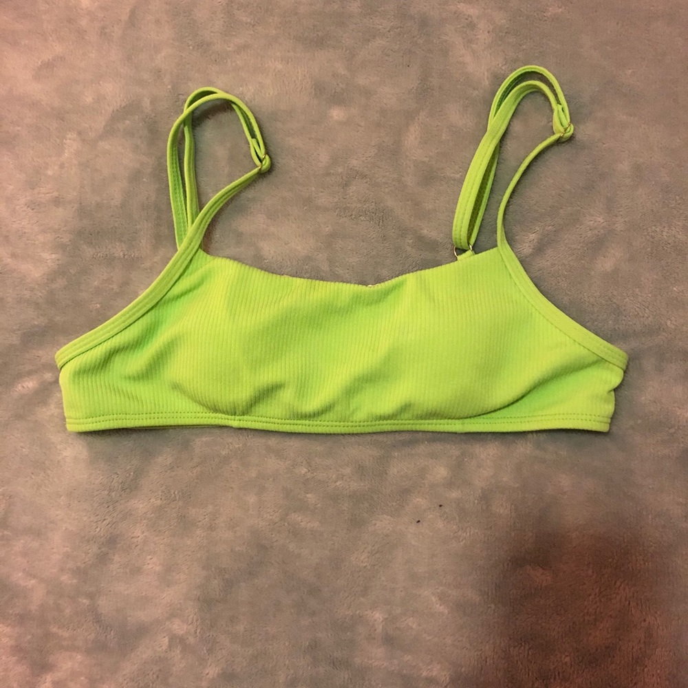 Green bikini top